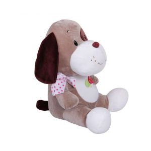 Плюшен разказвач на приказки куче, Говори и пее на български език, 25 см