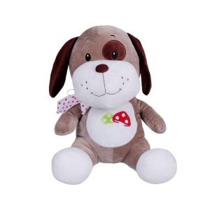 Плюшен разказвач на приказки куче, Говори и пее на български език, 25 см