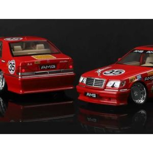 Метална кола Mercedes-Benz W140 300 SEL, 1:24, Червен, Без опаковка 