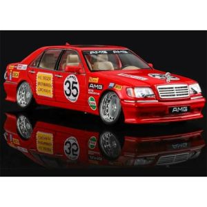 Метална кола Mercedes-Benz W140 300 SEL, 1:24, Червен, Без опаковка 