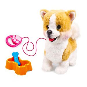 Интерактивно куче хъски, С дистанционно, Плюшено, Ходещо, Реагира на команди