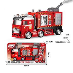Голям камион пожарна, С водна пръскачка – 44 см