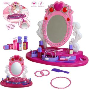 Детска тоалетка с огледало, светлини, музика и аксесоари – Princess Set