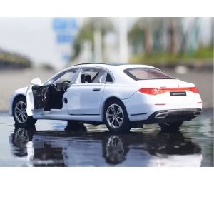 Метална кола Mercedes-Benz S-Class, Бял, 1:32, Без опаковка