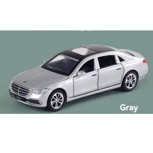 Метална кола Mercedes-Benz S-Class, Сив, 1:32, Без опаковка