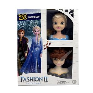 Кукла глава за прически с аксесоари – Анна и Елза