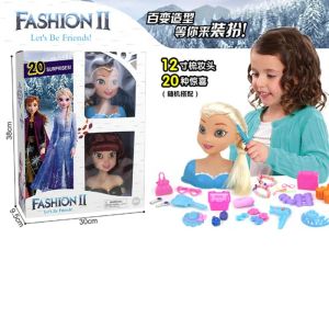 Кукла глава за прически с аксесоари – Анна и Елза