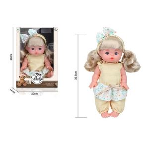 Кукла с руса коса 32 см в комплект с дрешки и подаръчна кутия