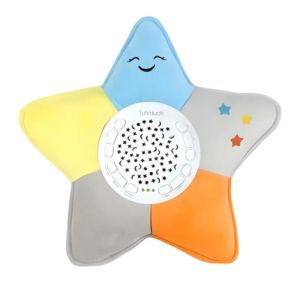 Детска нощна лампа звезда с музика и прожекция на светлини