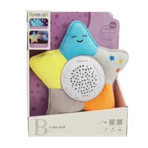 Детска нощна лампа звезда с музика и прожекция на светлини