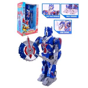 Детски робот Оптимус Прайм трансформър със светлини и движение
