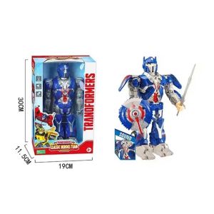 Детски робот Оптимус Прайм трансформър със светлини и движение