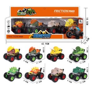 Комплект колички, Динозаври, 4 броя