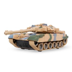 Детски танк с дистанционно управление, мащаб 1:10, светлини и звук