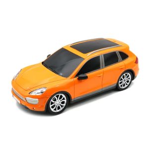 Детска кола с дистанционно управление, светлини и акумулаторна батерия, Оранжева