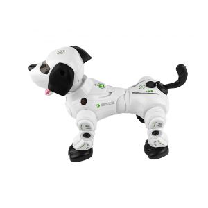 Интерактивно куче робот, С дистанционно управление, Пушек и светлини, Бяло