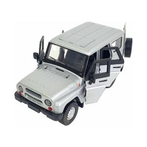 Метален джип UAZ, Мащаб 1:24, С отварящи се врати и багажник, Инерционен механизъм, Без опаковка