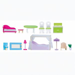 Дървена къща за кукли Aria 4107