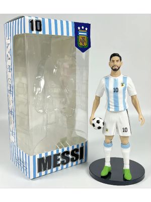 Фигура футболист Меси, Аржентина, С топка, 20 см