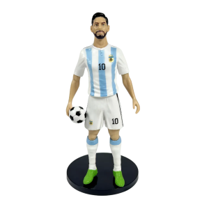 Фигура футболист Меси, Аржентина, С топка, 20 см
