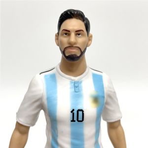 Фигура футболист Меси, Аржентина, С топка, 20 см