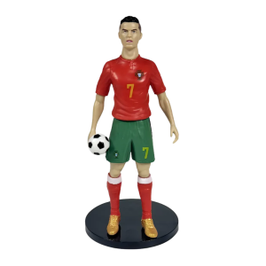 Фигура футболист Роналдо, Португалия, С топка, 20 см