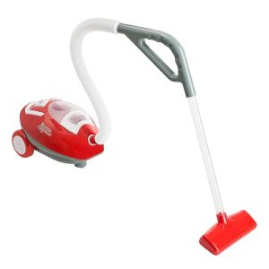 Детска прахосмукачка, С реалистични звуци, Светлини, Червена