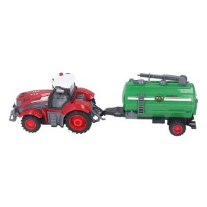 Детски трактор, С дистанционно и ремарке цистерна, USB зарядно