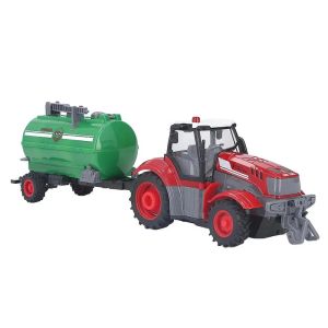 Детски трактор, С дистанционно и ремарке цистерна, USB зарядно