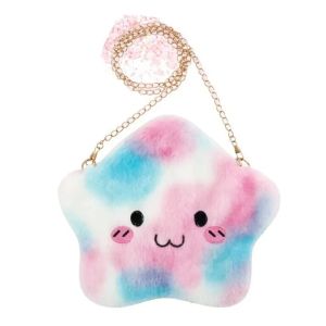 Детски комплект за грим с пухкава чантичка звездичка