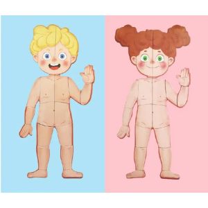 Магнитен пъзел „Човешко тяло“ – Образователен комплект с 90 части