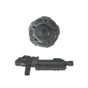 Детски робот, С пушек и движещи се части, Червен