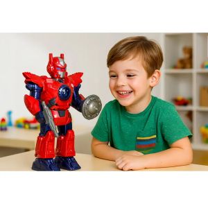 Детски робот, С пушек и движещи се части, Червен