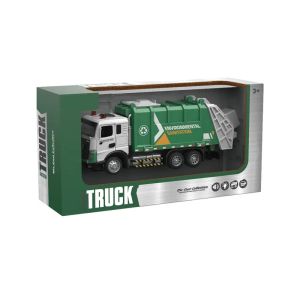 Детски боклукчийски камион със светлини и звук, метална кабина