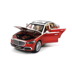 Метална кола Mercedes Maybach 1:22, Със звук и светлини, Червен