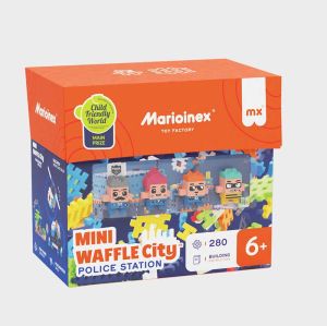 Мини вафлен конструктор Marioinex Полицейско управление, 280 части