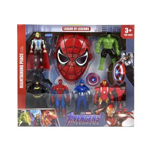 Комплект супергерои с маска на Спайдърмен – 7 фигурки