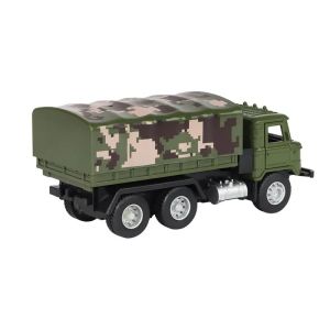 Военен камион с метална кабина – камуфлажен дизайн, Зелен