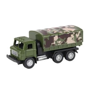 Военен камион с метална кабина – камуфлажен дизайн, Зелен