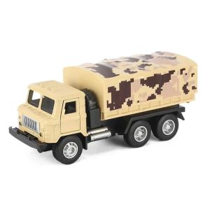 Военен камион с метална кабина – камуфлажен дизайн, бежов