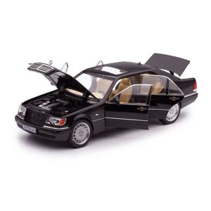 Метална кола Mercedes-Benz S-Class 320 W140 – мащаб 1:24, Черен, Без опаковка