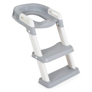 Детска тоалетна седалка със стълба Lifty сив