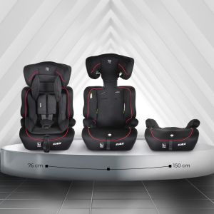 Стол за кола Flex 76-150см червен