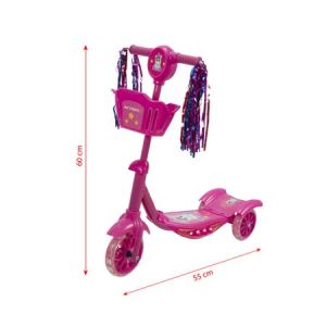 Музикална тротинетка  розова