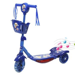 Музикална тротинетка  синя