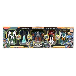 Комплект трансформиращи роботи Mesh Alliance – 5 фигури в 1