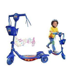Музикална тротинетка  синя