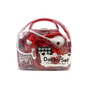 Детски лекарски комплект в розово куфарче – 3 в 1 медицински аксесоари