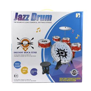 Детски комплект барабани Jazz Drum – 9 части, 40 см