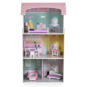 Дървена къща за кукли с обзавеждане Anna 4121